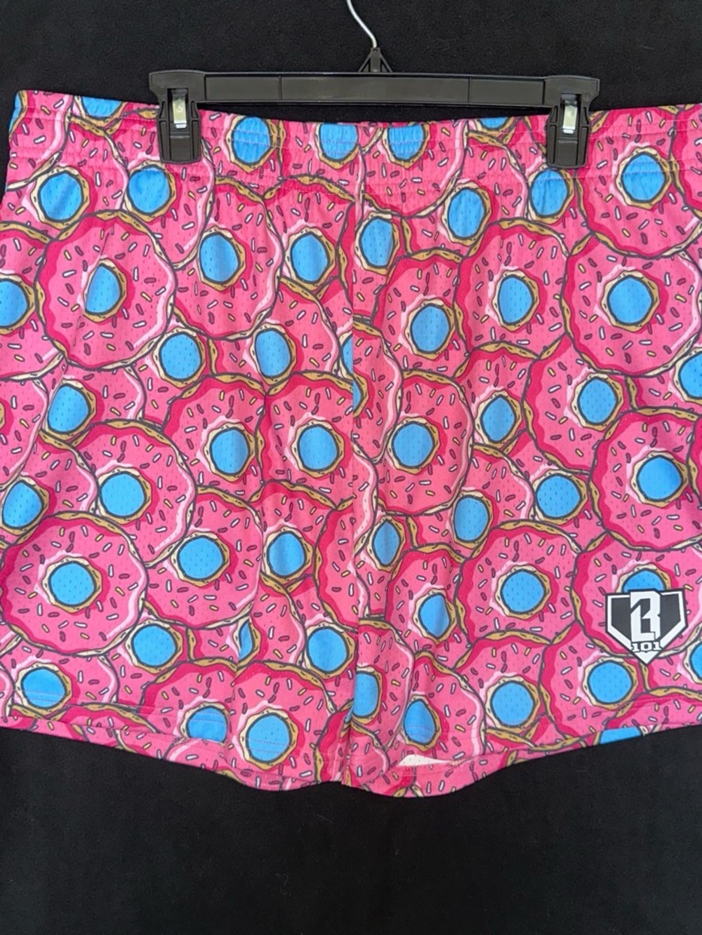 Baseball Lifestyle Pink Donut Mesh Shorts Adult XL